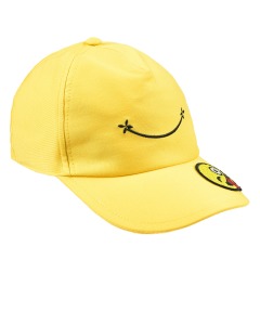 Желтая кепка с патчем "смайл" Il Trenino