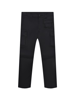 Черные брюки с накладными карманами Diesel детские