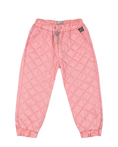 Розовые стеганые брюки IL Gufo детские