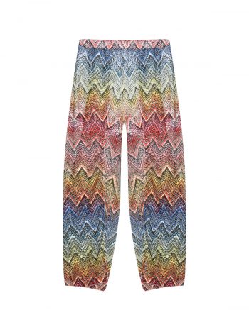 Широкие брюки со сплошным разноцветным принтом Missoni