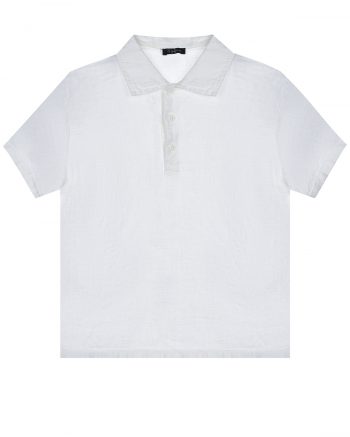 Белая футболка-поло IL Gufo