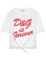 Футболка с надписью "DG is forever" Dolce&Gabbana