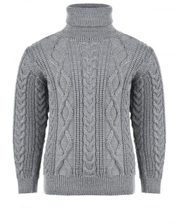 Серый свитер из шерсти Arc-en-ciel детский