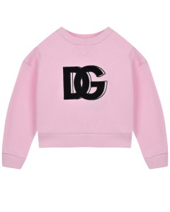 Розовый свитшот с лого Dolce&Gabbana