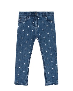 Синие джинсы с вышивкой "звезды" Stella McCartney детские