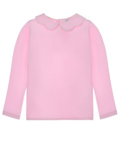 Розовая блуза с фигурным воротником Aletta детская