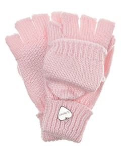Розовые перчатки с откидной варежкой Il Trenino детские