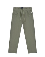 Зеленые льняные брюки IL Gufo