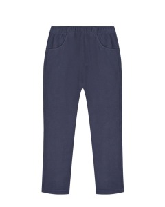 Базовые темно-синие флисовые брюки Poivre Blanc детские