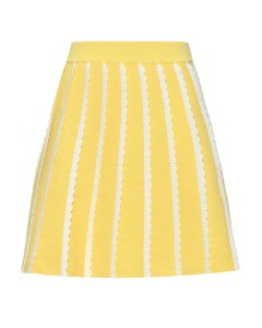Вязаная желтая юбка Emporio Armani