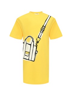 Платье с имитацией сумки через плечо, желтое Marc Jacobs (The)