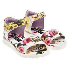 Босоножки с цветочным принтом Dolce&Gabbana