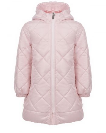 Розовое стеганое пальто Monnalisa