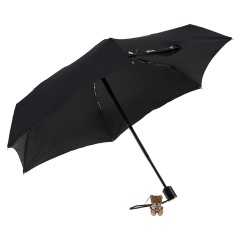 Черный зонт с принтом "мишка и звезды", 21 см Moschino детский