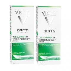 Vichy Комплект Деркос Интенсивный Шампунь-уход против перхоти питательный для сухих волос, 2 шт. по 200 мл (Vichy, Dercos)