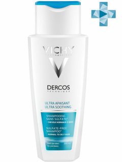 Vichy Шампунь успокаивающий для чувствительной кожи головы, для нормальных волос, 200 мл (Vichy, Dercos)
