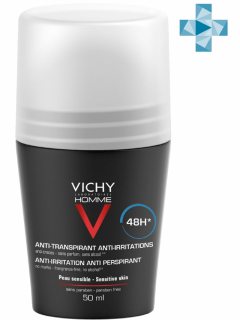 Vichy Дезодорант-шарик 48 часов для чувствительной кожи, 50 мл (Vichy, Vichy Homme)