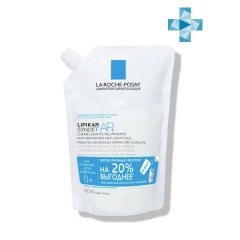 La Roche-Posay Очищающий крем-гель для лица и тела младенцев, детей и взрослых Syndet AP+, сменный блок, 400 мл (La Roche-Posay, Lipikar)
