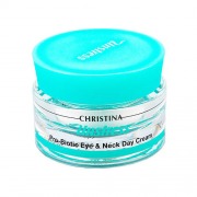 Christina Дневной крем с пробиотическим действием для кожи вокруг глаз и шеи SPF 8, 30 мл (Christina, Unstress)