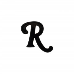 Черная моносерьга с логотипом R