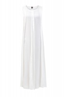 Платье из бархатистой вискозы с бисерной вышивкой ручной работы