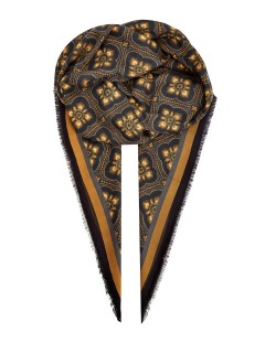 Платок из тонкого кашемира и шелка с орнаментом