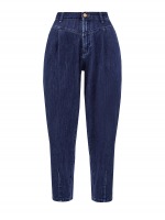 Окрашенные вручную джинсы Domizia с вышитым логотипом