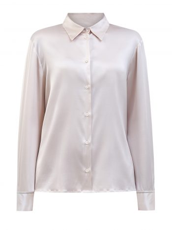 Шелковая блуза с ювелирной окантовкой Punto Luce на манжетах