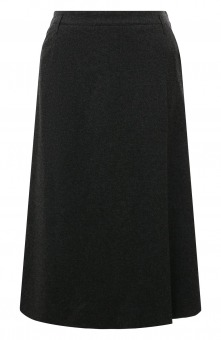 Кашемировая юбка А-силуэта со складкой Loro Piana