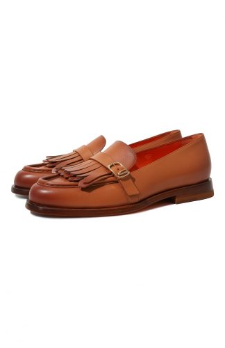 Кожаные лоферы Santoni