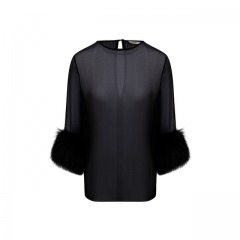 Шелковая блузка Saint Laurent