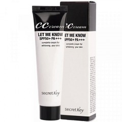 SECRET KEY Крем для лица солнцезащитный осветляющий CC cream LET ME KNOW SPF50+ РА+++ CС