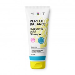 MIXIT Шампунь для совершенства волос и поддержания естественного баланса кожи головы «PERFECT BALANCE» Hyaluronic acid shampoo
