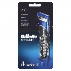 Gillette Styler 4 в 1 Точный Триммер, Бритва и Стайлер, 1 кассета, с 5 лезвиями