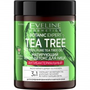 EVELINE Крем для лица BOTANIC EXPERT TEA TREE 3 в 1 антибактериальный матирующий