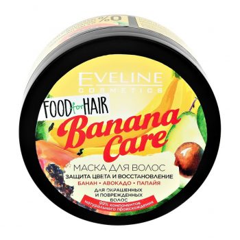 EVELINE Маска для волос BANANA CARE 'food for hair' защита цвета и восстановление